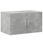 vidaXL Armoire de rangement gris béton 70x42 5x225cm bois d'ingénierie