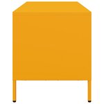 vidaXL Meuble TV jaune moutarde 68x39x43 5 cm acier laminé à froid