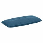 vidaXL Coussin de Dos Bleu 120 x 50 cm Tissu en velours côtelé