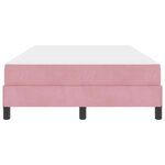 vidaXL Lit à ressorts avec matelas Rose 120 x 200 cm tissu