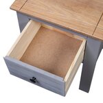 vidaXL Table de chevet Gris 46x40x57 cm Pin Gamme Panama