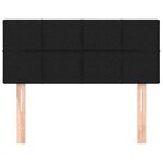 vidaXL Tête de lit Noir 90x5x78/88 cm Tissu