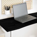 vidaXL Dessus de bureau marron foncé bois chêne massif rectangulaire