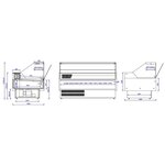 Vitrine réfrigérée professionnelle - profondeur 1095 mm - combisteel - r290 - acier inoxydable2584 mm 3084x1095x1280mm