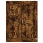 vidaXL Buffet haut Chêne fumé 69 5x34x180 cm Bois d'ingénierie