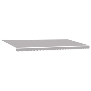 vidaXL Auvent Rétractable Gris clair 600 × 350 cm Polyester et Acier