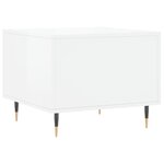vidaXL Tables basses 2 Pièces blanc brillant 50x50x40cm bois d'ingénierie