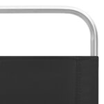 vidaXL Chaises de plage pliables lot de 2 Noir Tissu