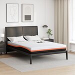 vidaXL Matelas Blanc  Gris 140 x 190 cm Mousse
