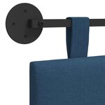 vidaXL Tête de lit suspendue Bleu tissu