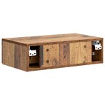 vidaXL Table d'appoint murale 59 x 34 5 x 17 cm Bois d'ingénierie