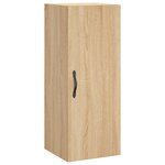 vidaXL Buffet haut Chêne sonoma 34 5x34x180 cm Bois d'ingénierie