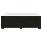 vidaXL Cadre de lit avec matelas Noir 120 x 190 cm Velours