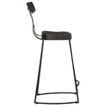vidaXL Tabourets de bar lot de 2 noir 49x43x88 cm bois manguier massif