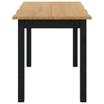 VidaXL Table de salle à manger / Table de repas EKAI Noir
