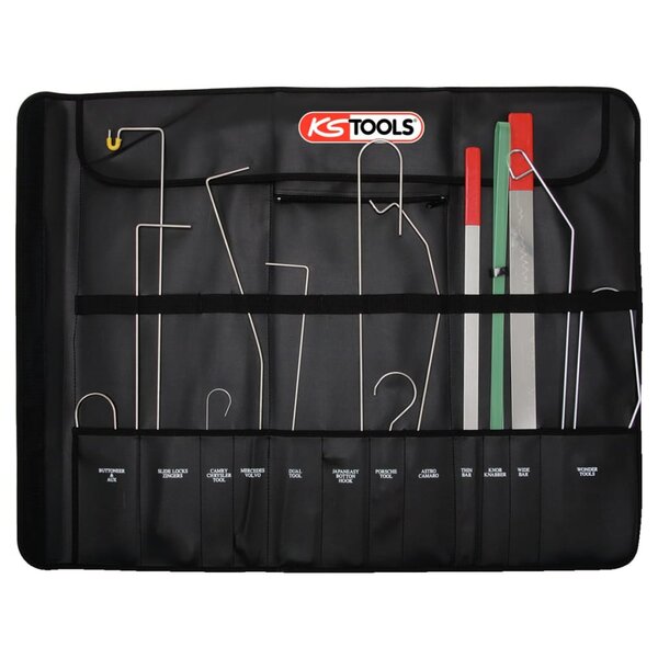 KS TOOLS Jeu d'outils pour ouvrir les portières 16 pièces