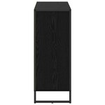 vidaXL Meuble d'appoint Chêne noir 96 5 x 30 x 75 cm Bois d'ingénierie