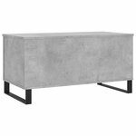 vidaXL Table basse Gris béton 90x44 5x45 cm Bois d'ingénierie