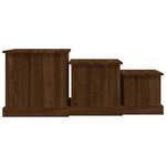 vidaXL Tables basses 3 Pièces chêne marron bois d'ingénierie