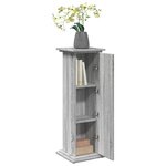 vidaXL Piédestal avec rangement sonoma gris bois d'ingénierie