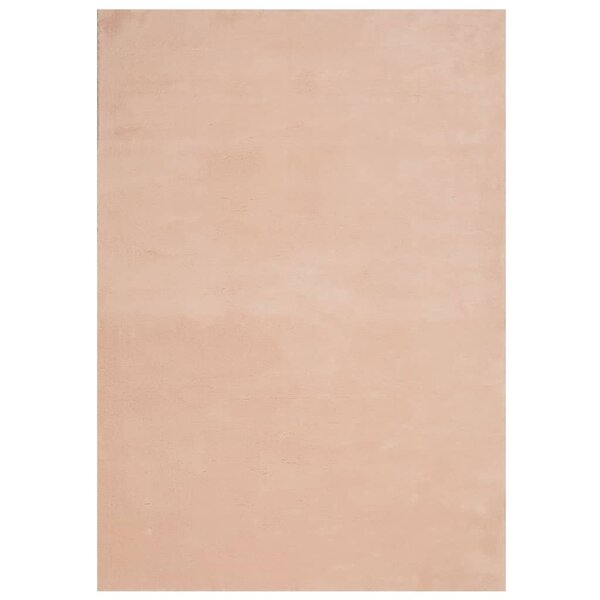 vidaXL Tapis HUARTE à poils courts doux lavable rouge clair 120x170 cm