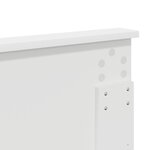 vidaXL Tête de lit Blanc Brillant 120 cm Bois d'ingénierie