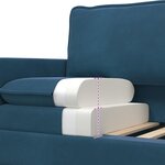 vidaXL Canapé Bleu 126 x 81 x 87 5 cm Velours