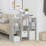 vidaXL Buffet Gris béton 90 x 30 x 90 cm