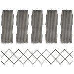 vidaXL Clôture à treillis 5 Pièces Gris Bois de sapin massif 180x30 cm