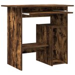 vidaXL Bureau Chêne fumé 80x45x74 cm Bois d'ingénierie