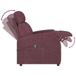 vidaXL Fauteuil Violet Tissu