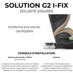 Siège auto Gold Solution G2 I-FIX 3-12 ans - Groupe 2/3 - 100-150 cm Fog Grey - gris clair