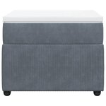 vidaXL Sommier à lattes de lit avec matelas Gris foncé 100x200 cm