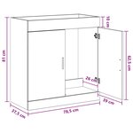 vidaXL Meuble sous lavabo de salle de bain Chêne Sonoma