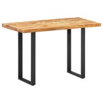 vidaXL Table à manger 120x60x76 cm Bois de récupération massif