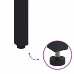 vidaXL Tables de jardin Naturel et noir 90 x 90 x 75 cm