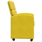 vidaXL Chaises de salle à manger 2 Pièces Jaune 58 x 65 x 98 cm Velours