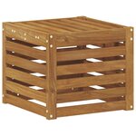 vidaXL Banc de Jardin Naturel 43 x 43 x 37 cm Bois d'Acacia Massif