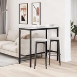 vidaXL table Gris Sonoma 100 x 50 x 90 5 cm Bois d'ingénierie et acier