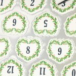 30 stickers calendrier de l'Avent - coeurs