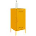 vidaXL Buffets 2 Pièces jaune moutarde 36x39x79 cm acier laminé à froid