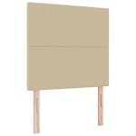 vidaXL Lit à ressorts Manuel Gris clair et blanc 203 x 120 x 128 cm