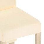 vidaXL Chaises à manger lot de 6 crème tissu