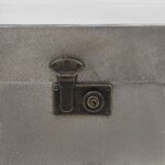 vidaXL Table basse MDF et aluminium 102x51x47 5 cm