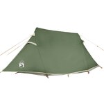 vidaXL Tente de camping tunnel 3 personnes vert imperméable