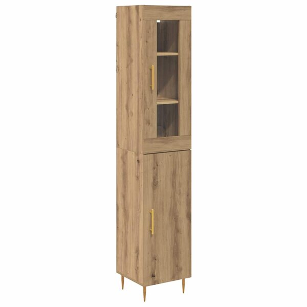 vidaXL Haut Armoire 2 Pièces Chêne artisanal Bois d'ingénierie