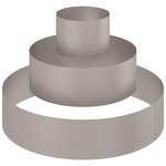 vidaXL Cache-pot de jardin Marron 90 x 90 x 20 cm Acier cuivré