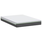 vidaXL Matelas Blanc et Gris 140 x 200 cm Ressort ensaché