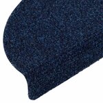 vidaXL Tapis d'escalier autocollants 30 pièces 56 x 17 x 3 cm Bleu marine Demi-rond