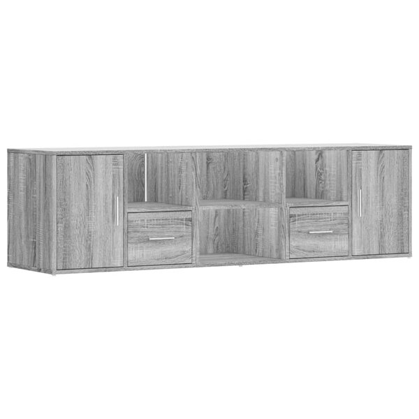 vidaXL Armoire d'angle sonoma gris 160x40x45 cm bois d'ingénierie